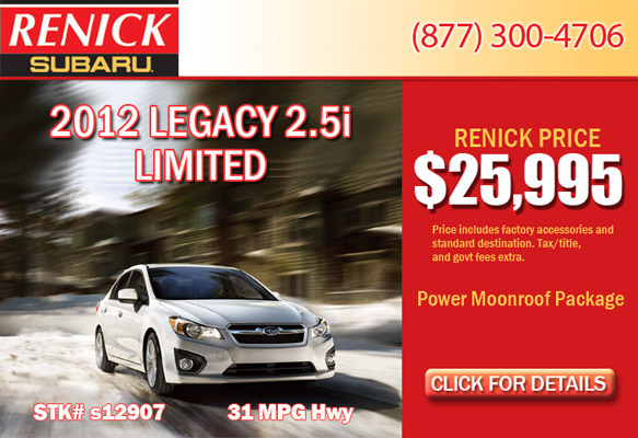 2012 Subaru Legacy Special Los Angeles