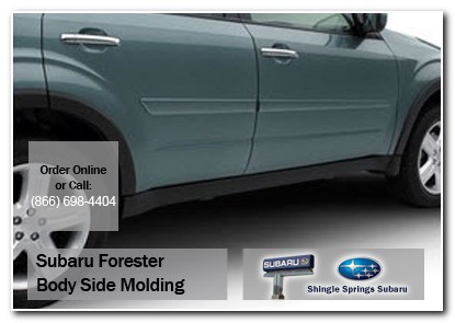 Sacramento, subaru, body side moldings, forester, accessories, parts, specials