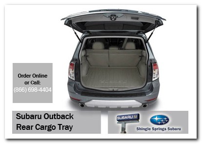 Sacramento, subaru, rear cargo tray, outback, accessories, parts, specials
