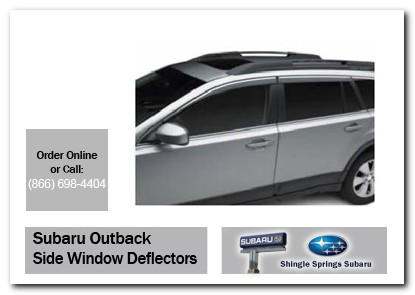 Sacramento, subaru, side window deflectors, outback, accessories, parts, specials