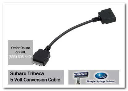 Sacramento, subaru, 5 volt conversion cable, tribeca, accessories, parts, specials