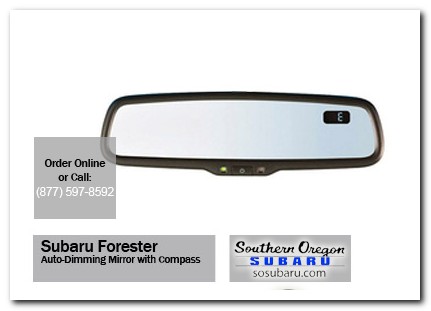 Medford, subaru, auto-dimming mirror, compass, forester, accessories, parts, specials