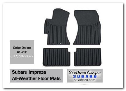 Medford, subaru, all weather floor mats, impreza, accessories, parts, specials