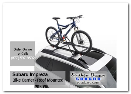Medford, subaru, bike carrier, roof mounted, impreza, accessories, parts, specials