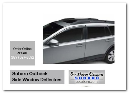Medford, subaru, side window deflectors, outback, accessories, parts, specials