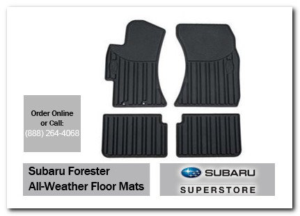 Chandler, subaru, all weather floor mats, forester, accessories, parts, specials