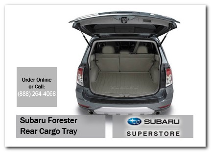Chandler, subaru, rear cargo tray, forester, accessories, parts, specials