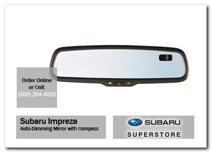 chandler, subaru, auto-dimming mirror, compass, impreza, accessories, parts, specials