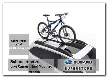 chandler, subaru, bike carrier, roof mounted, impreza, accessories, parts, specials