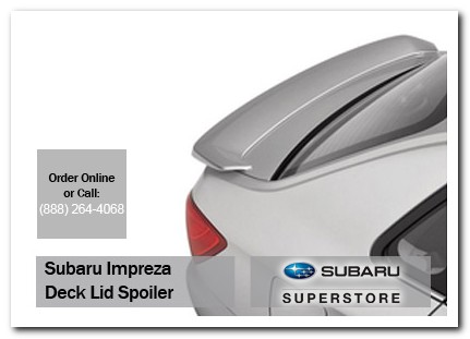 chandler, subaru, rear, deck lid, spoiler, impreza, accessories, parts, specials