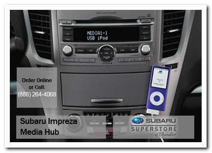 chandler, subaru, media hub, impreza, accessories, parts, specials