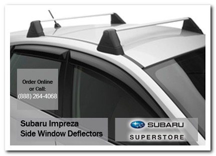 chandler, subaru, side window deflectors, impreza, accessories, parts, specials