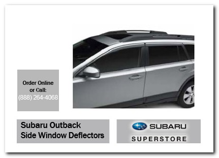 Chandler, subaru, side window deflectors, outback, accessories, parts, specials