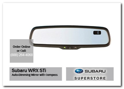 Chandler, subaru, auto-dimming mirror, compass, wrx / sti, accessories, parts, specials