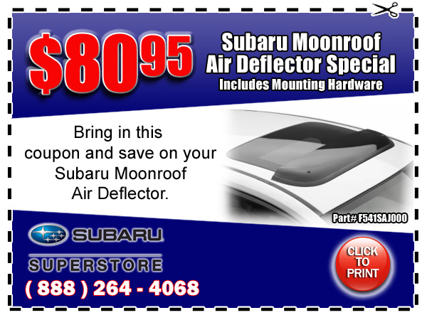 Phoenix Subaru Moonroof Air Deflector phoenix subaru parts, accessories specials coupons, subaru
superstore, chandler, phoenix, arizona
