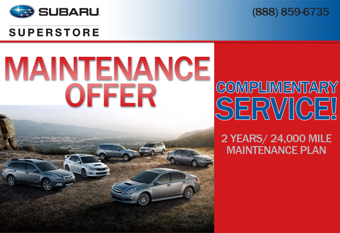 2012 Subaru Maintenance Special