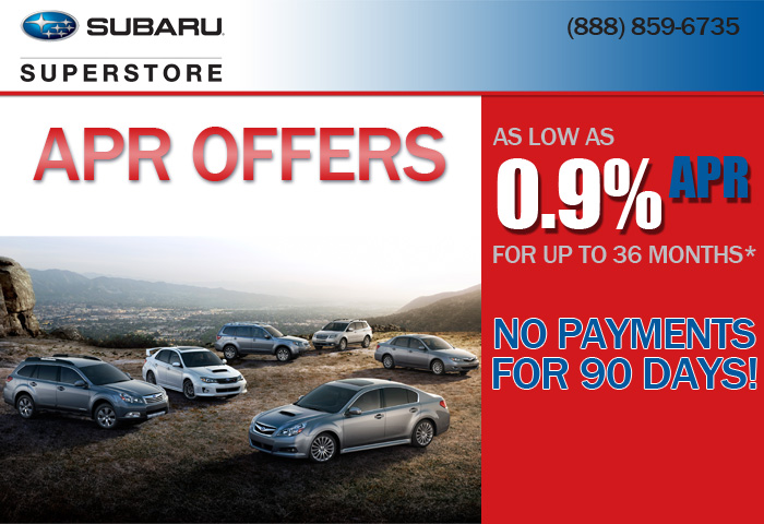 2012 Subaru Financing Special