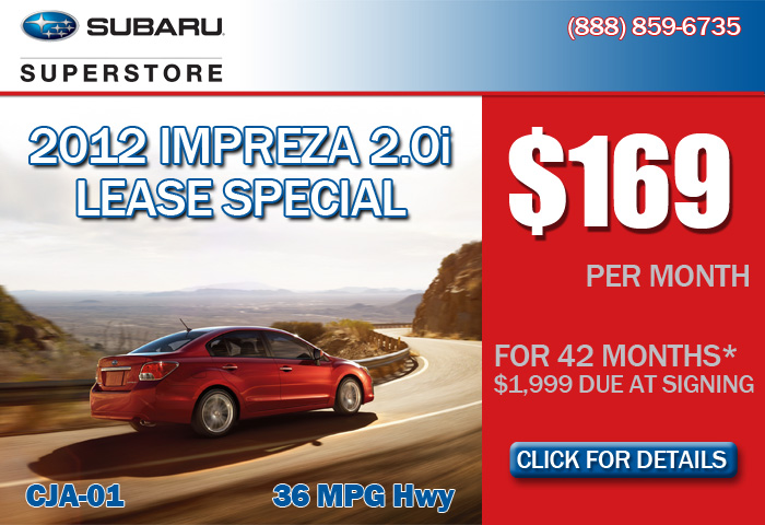  2012 Subaru Impreza Specials Phoenix Arizona