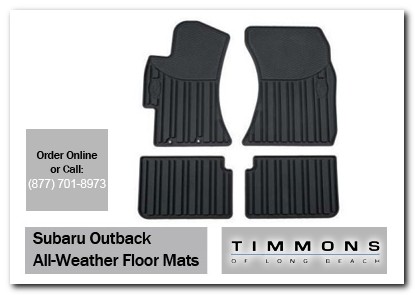Long Beach, subaru, all weather floor mats, outback, accessories, parts, specials