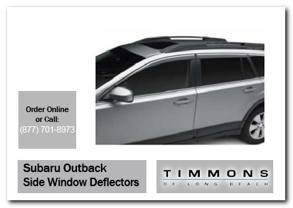 Long Beach, subaru, side window deflectors, outback, accessories, parts, specials