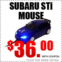 Genuine Subaru WRX STi Mouse & Mouse Pad Parts Special at Tucson Subaru