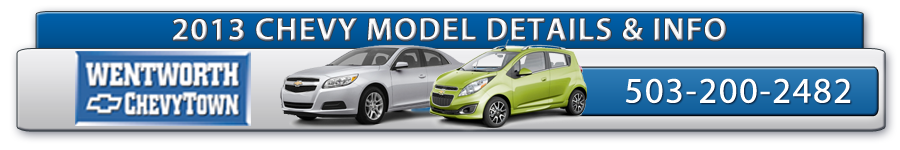 2013 Chevrolet Model Details, Specifications & Features, Portland, Oregon