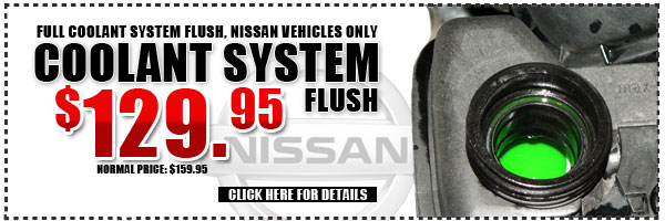 White Plains Nissan Coolant System Flush Service Special serving Westchester, New York