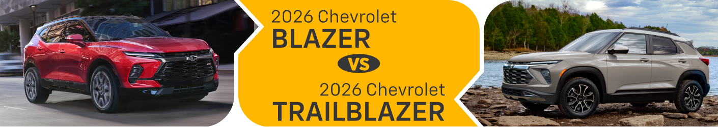 2026 Chevrolet Blazer vs 2026 Chevrolet Trailblazer Comparison