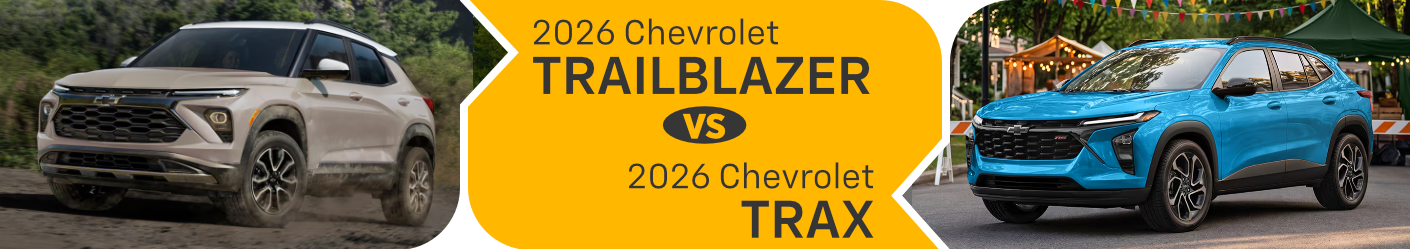 2026 Chevrolet Trailblazer vs 2026 Chevrolet Trax Comparison in Salem, OR