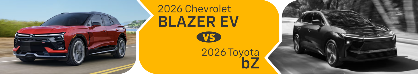 2026 Chevrolet Blazer EV vs 2026 Toyota bZ Comparison information