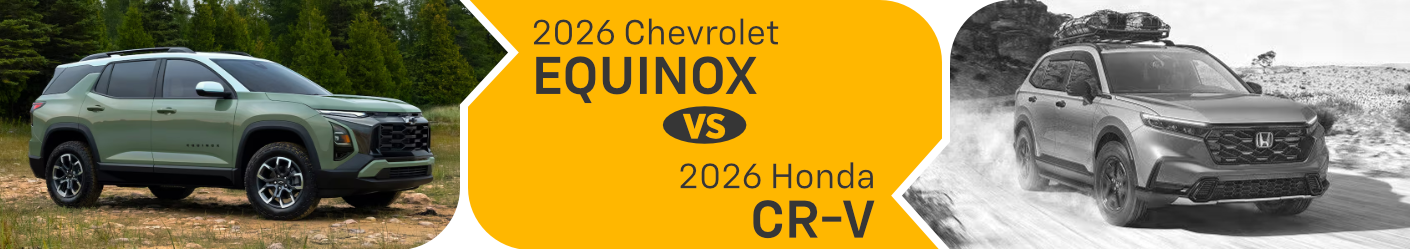 2026 Chevrolet Equinox vs 2026 Honda CR-V Comparison in Salem, OR
