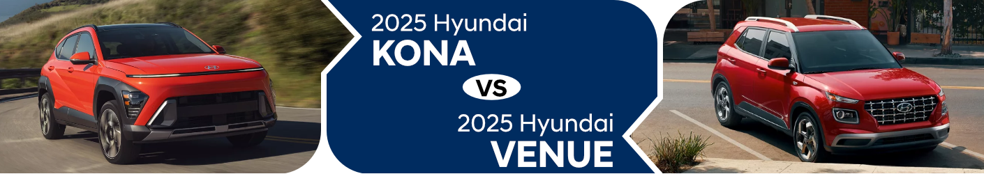 2025 Hyundai Kona vs 2025 Hyundai Venue comparison information page for Ron Marhofer Hyundai of Green