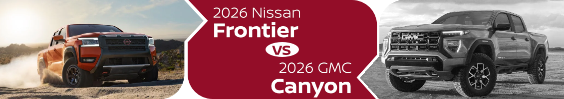 2026 Nissan Frontier vs 2026&nbsp;GMC Canyon Comparison information page