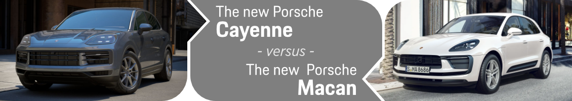 New Porsche Cayenne vs New Porsche Macan comparison information page in Columbus, OH