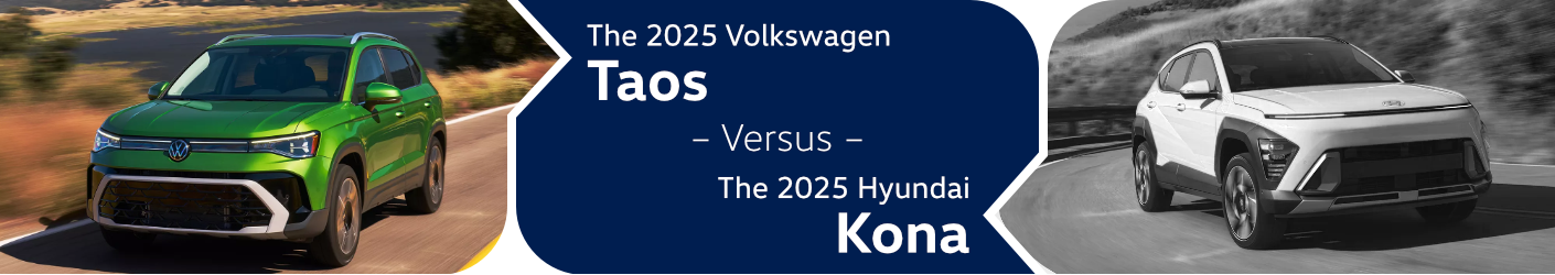 2025 Volkswagen Taos vs 2025 Hyundai KONA Comparison in Columbus, OH