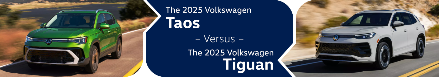 2025 Volkswagen Taos vs 2025 Volkswagen Tiguan Comparison in Columbus, OH