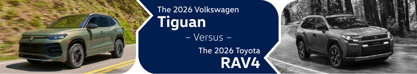 2026 Volkswagen Tiguan vs 2026 Toyota RAV4 Comparison in Columbus, OH