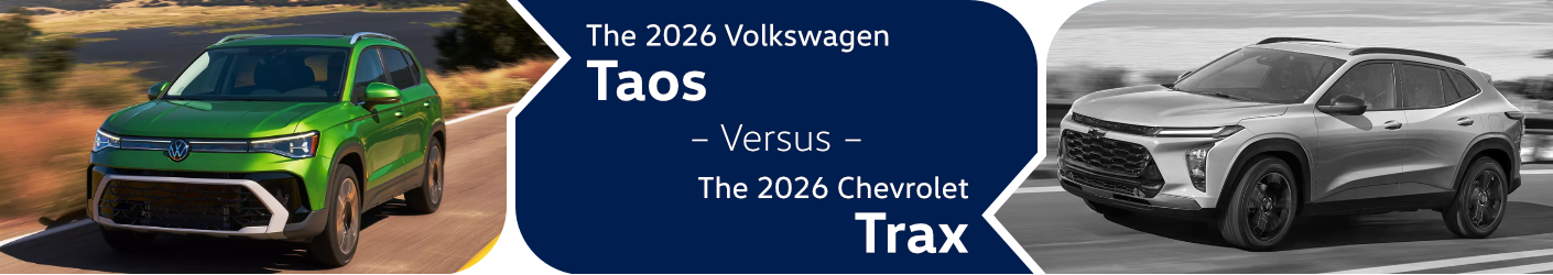 2026 Volkswagen Taos vs 2026 Chevrolet Trax Comparison in Columbus, OH