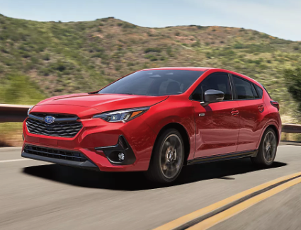 Exterior photo of the newly redesigned 2026 Subaru Impreza.