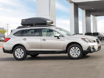 Subaru SUV in a parking lot