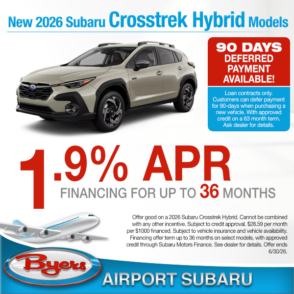 New 2026 Subaru Crosstrek Hybrid Models purchase offer clickable image