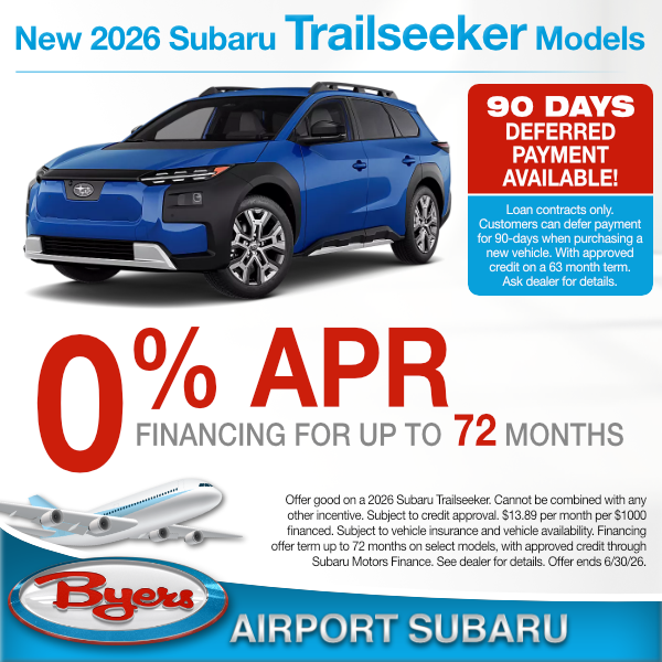 New 2026 Subaru Trailseeker Models finance offer clickable image