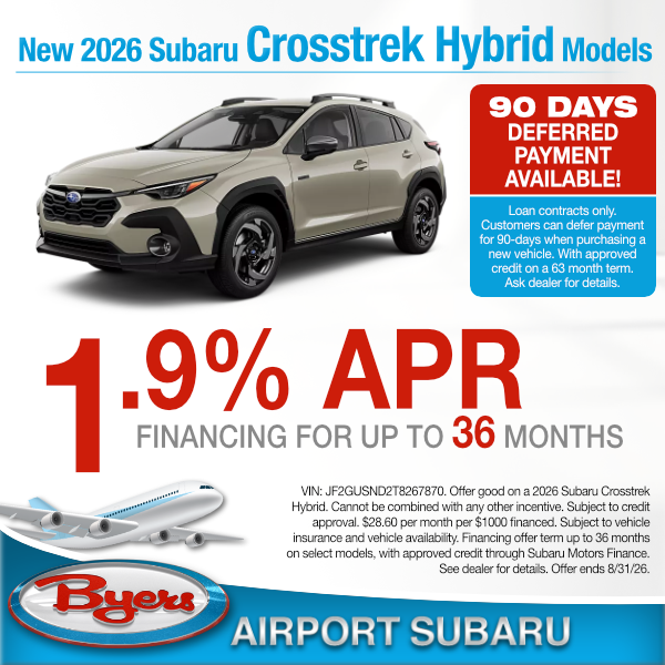 New 2026 Subaru Crosstrek Hybrid Models purchase offer clickable image