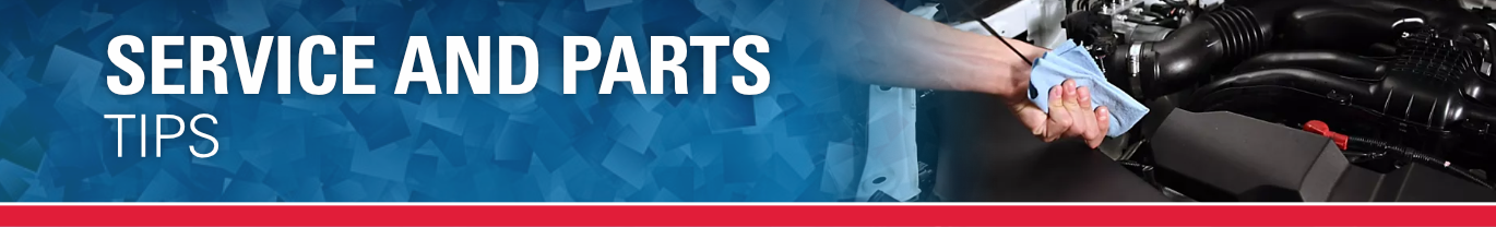 Service and Parts Tips Page Update banner image