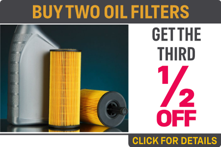 Buy Two Oil Filters Get the Third 1/2 off offer clickable image