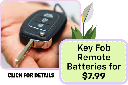Key Fob Remote Batteries&nbsp;offer clickable image
