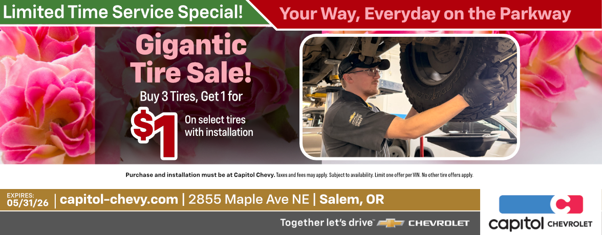 Buy 3 Tires, Get 1 for $1 on Select Tires With Installation offer clickable image
