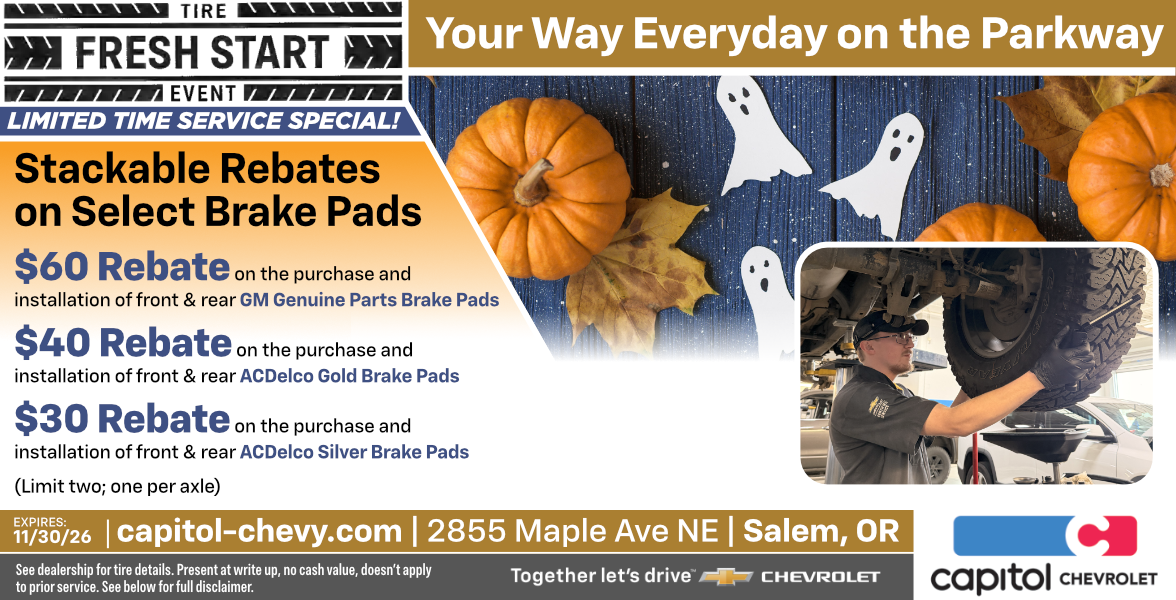 STACKABLE REBATE ON SELECT BRAKE PADS | Salem, OR