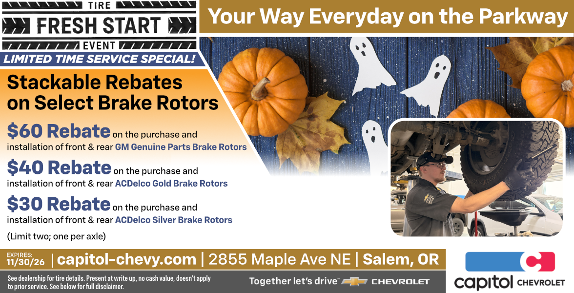 STACKABLE REBATE ON SELECT BRAKE ROTORS | Salem, OR
