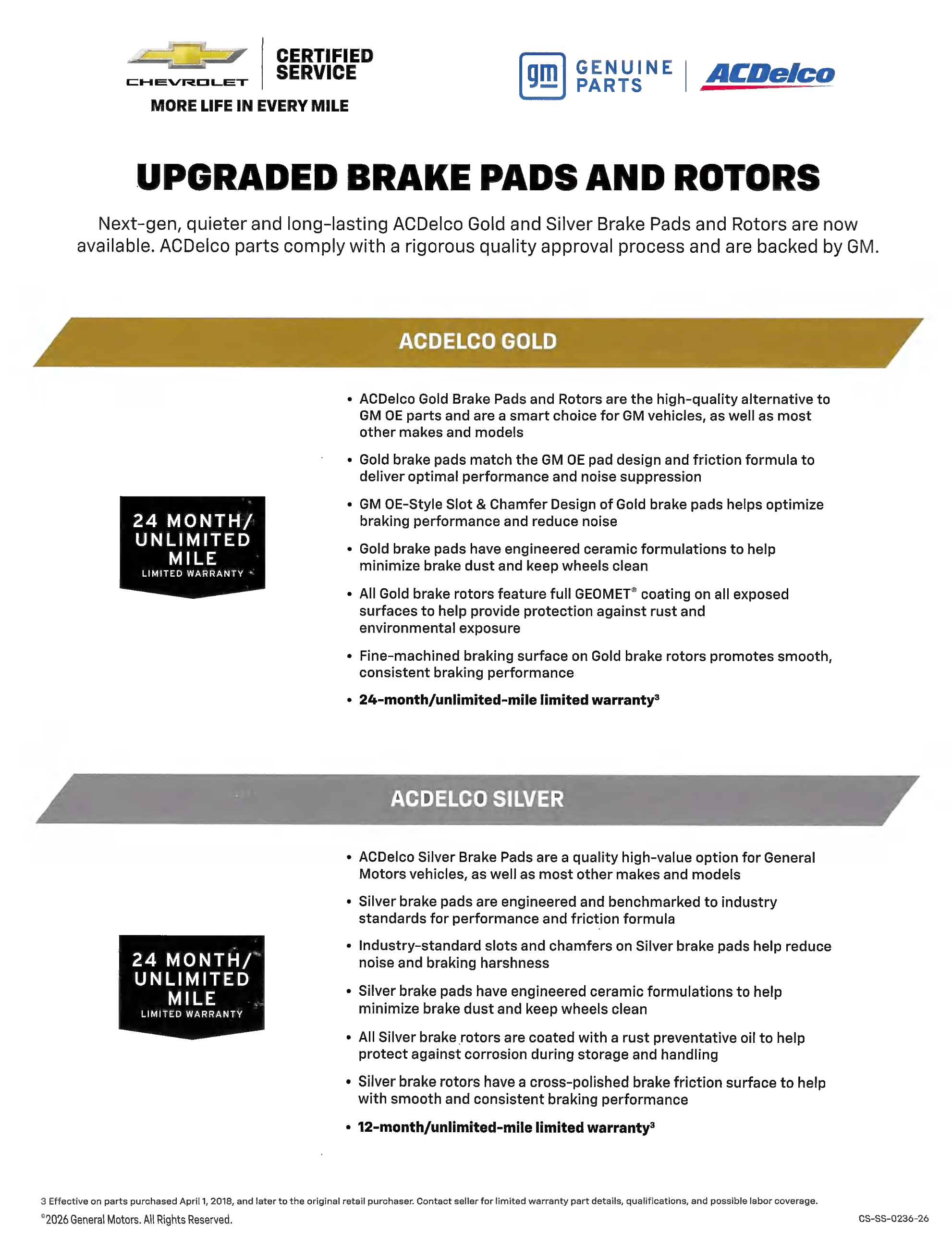 Capitol Chevrolet Service Specials Event